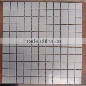 White Marble Mosaic Square Pattern thumbnail-1
