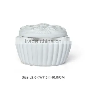 Beautiful White Resin Jewelry Box thumbnail-2