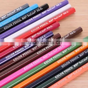 Factory Wholesale School Kids 24 Colors Recycled Wooden Colored Pencils With Tube thumbnail-2