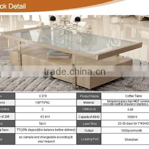 Modern Style Living Room Furniture Coffee Table C379 thumbnail-3