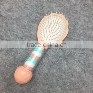 New Products Multifunction Plastic Hair Brush With Baby Hair Ties for Children thumbnail-1