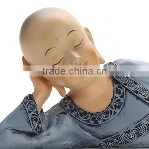 Chinese Sleeping Buddhist Shaolin Monk Figurine thumbnail-2