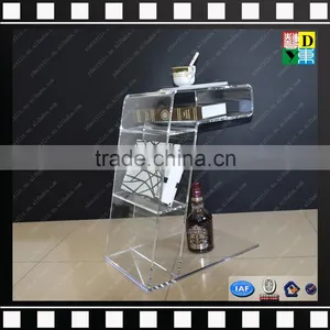 Custom Acrylic Bar Cart Acrylic Food Trolleys Lucite Plexiglass Serving Carts From Shenzhen Yidong thumbnail-1