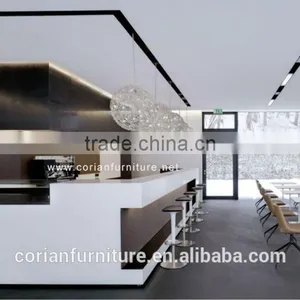 Solid Surface Wooden Bar Counter Design For Sale Cheap Price thumbnail-1