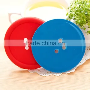 Colorful Fastener -shaped Silicone Cup Mat/household Product thumbnail-6