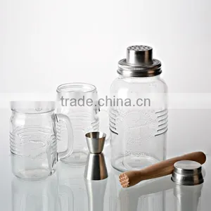 Cocktail Glass Set, Glass Shaker Mixing Glass thumbnail-1