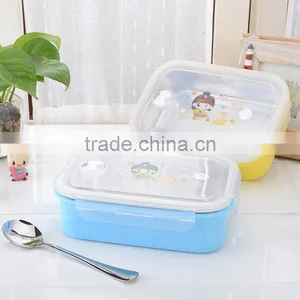 1000ml Portable Lovely Kids Stainless Steel Food Warmer With Lid thumbnail-1