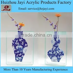China Manufacturer Wholesale Clear Plexiglass Flower Vase thumbnail-6