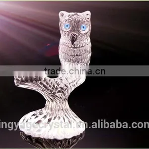 Handcrafts Cyrstal Chinese Anniversary Crystal Owl Model Gifts thumbnail-1