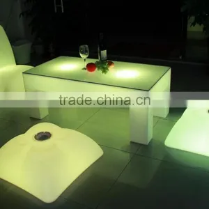 Modern Popular Led Lighting Plastic Bar Table, Coffee Table, Dining Table thumbnail-2
