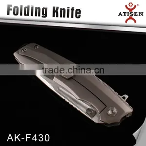 Best Camping Knife Bearing Switch For Folding 7Cr17 Stone Wash Coated Blade Outdoor Tactical Hunting Knives thumbnail-2