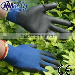 NMSAFETY CE Certification PU Safety Work Gloves EN388 4131 thumbnail-1