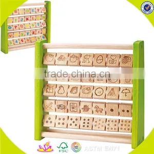 Wholesale Baby Wooden Teacher Abacus Role Play Kids Wooden Teacher Abacus Hot Sale Children Wooden Teacher Abacus W12C006 thumbnail-6