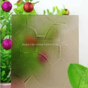 Clear/Bronze/Green/Blue/Grey Obscure Decorative Glass,Embossing Glass thumbnail-4