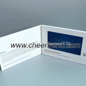 2017 Europe Regional Feature Customized A5 Size 7'' Lcd Screen Video Greeting Card Video Brochure thumbnail-2