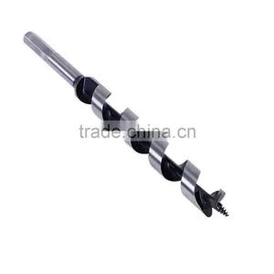 High Carbon Steel SDS Auger Drill Bit Brad Point Drilling Hex Shank Spiral Wood Drills With Thread Tip thumbnail-6