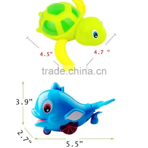 2015 New Hot Cute Floating Animals Tutle Dolphin Baby Bath Toys From Dongguan ICTI Manufacturer thumbnail-5