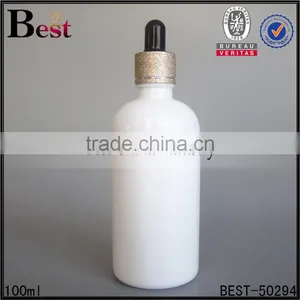 100ml White Glass Bottle Glass Dropper Bottle White for Essential Oil or Perfume thumbnail-1