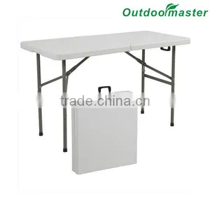 Patio Portable Picnic Cheap White Steel Folding Dining Plastic Table thumbnail-1