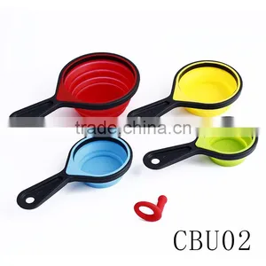 High Quality Silicone Measure Tools Kitchen Measuring Cups thumbnail-3