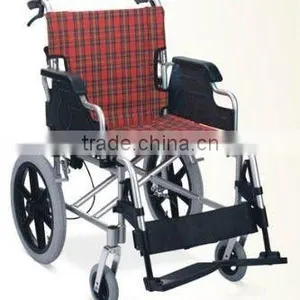 Aluminum Folding Lightweight Transit Wheelchair thumbnail-1