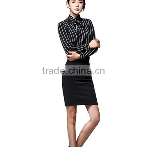 65% Polyester 35% Viscose Fabric Business Office Uniform Designs For Fat Women thumbnail-4