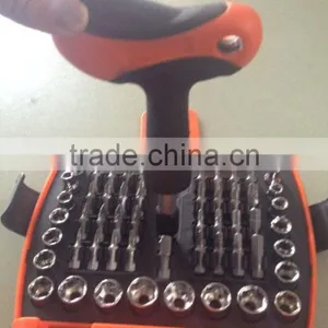 54PCS BIT& SOCKET TOOL SET CR-V HAND TOOL KIT WOOD WORKING TOOLS thumbnail-4