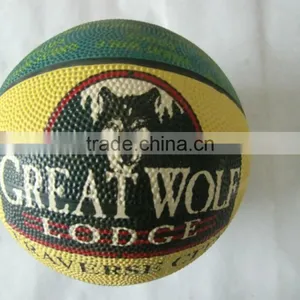 Colorful Rubber Basketball thumbnail-1