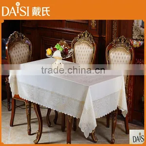 137cm*183cm High Quality Elegant and Beautiful PVC Lace Long Table Cloth thumbnail-2