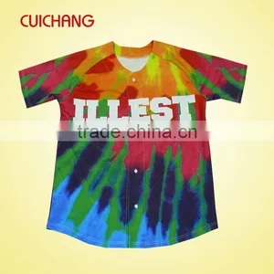 Baseball Jersey,Wholesale Polyester/spandex Heat Transfer Printing Custom Design Fashion Custom Design Baseball Jersey thumbnail-5