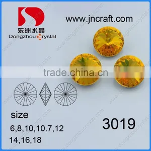 Emerald Color Crystal Stone Rivoli Cut Calibrated Beads for Decorative Dress thumbnail-4