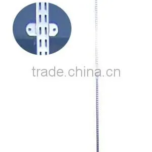 Black 1" Double Slotted Pole Tubing and Standard for Clothes Shop thumbnail-3