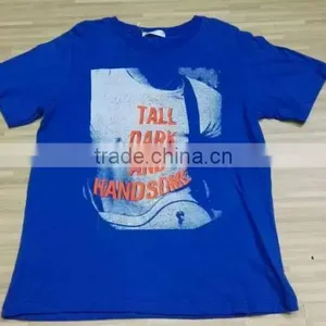 Garments Stocklot Cheap Price Comfortable Boy's Short Sleeve T-shirts Stock Clearance Sale thumbnail-3