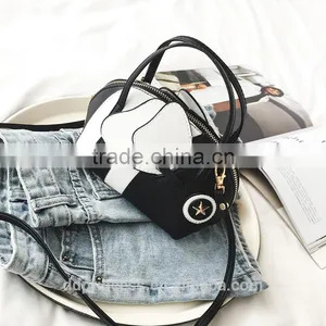PU Crossbody Bag for Girls Women Lady Black Animal Deign Cute Kid Bag thumbnail-2