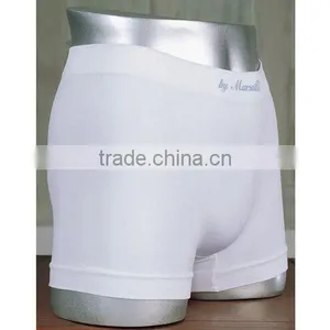 Plain White Seamless Man Underwear Boxer Shorts thumbnail-1