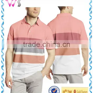 100% Cotton Simple Wholesale Water Printing Polo Shirt With Button thumbnail-1