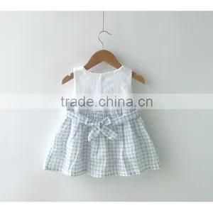 New Style 100% Cotton Sleeveless Wholesale Baby Girl Dress thumbnail-6