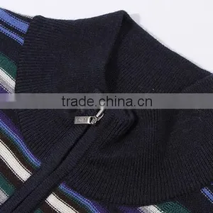 Long Sleeve Half Zip Neck 100% Yak Knitting Patterns Men Sweater for OEM thumbnail-5