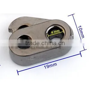 Metal Alloy Stoppers Toggle Cord Locks Drawstring Lock One Holes for 3mm 4mm Cord STP-022 thumbnail-4
