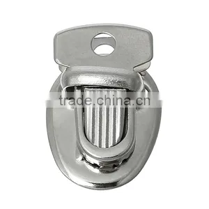 Newest Custom Size Silver Tone Purse Handbag Twist Turn Lock thumbnail-1