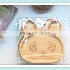 Child Plate Divided Tray Baby Cartoon Rabbit Appetizer Platter thumbnail-5