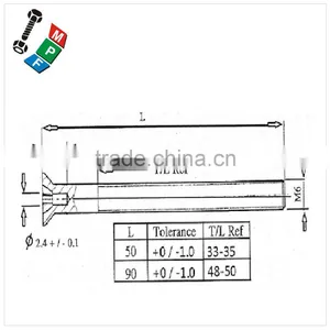 Made in Taiwan Din 965 Pozi Flat Head Bolt With Hole in Head Machine Furniture Screw thumbnail-1