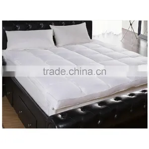 Duck Down Feather Hotel Bedding Down Mattress Protector Topper thumbnail-1