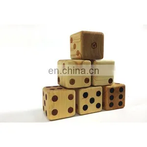 High Quality Custom Giant Wooden Yard Dice Set for Outdoor Lawn Game thumbnail-1