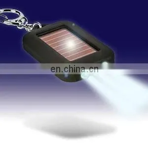 3led Black Color Solar Torch Flashlight thumbnail-1