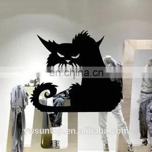 Halloween Theme Black Cat Window/Wall Sticker Halloween Decoration Home Decoration thumbnail-1