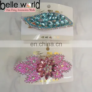 Newest Acrylic Barrette,Rhinestones Ladies Hair Clip thumbnail-1