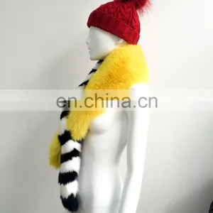 Fashion Top Quality Women Winter New Style Cheap Ladies Fox Fur Warm Scarf thumbnail-6