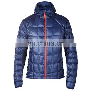 Navy Blue Waterproof Shell Down Jacket for Woman Cold Weather thumbnail-3