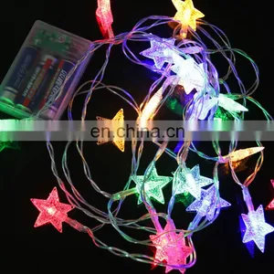 Star Batteries LED String Fairy Christmas Light / Small Battery Operated LED Light / LED Christmas Star String Lights thumbnail-2
